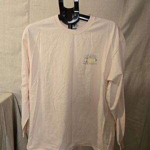 Simply Southern Long Sleeve Shirt XL Pink Peace Love Teach Graphic